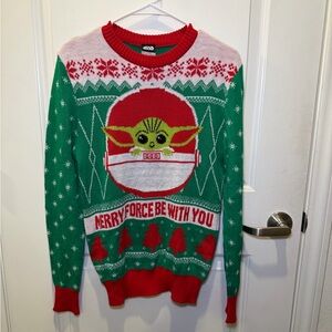Star Wars Grogu Merry Force Be With You Unisex Holiday Sweater